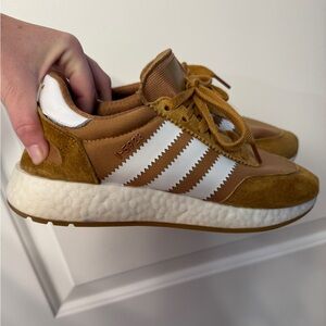 Adidas Men's 6 - Women’s 8 Running Shoes Brown Mesa Lace-Up Athletic Sneakers